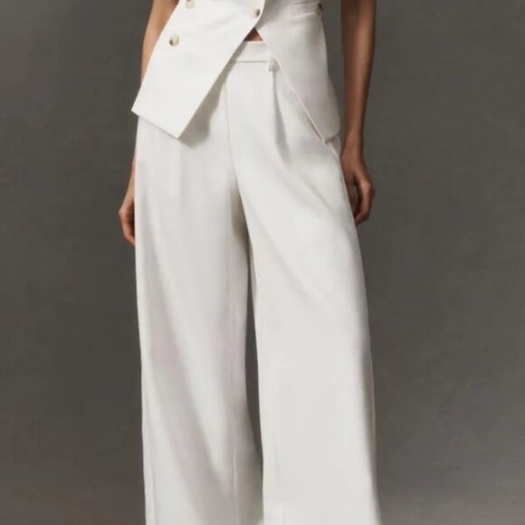 NWT A Loves A high rise wide leg trouser pants size 10 - Picture 1 of 10